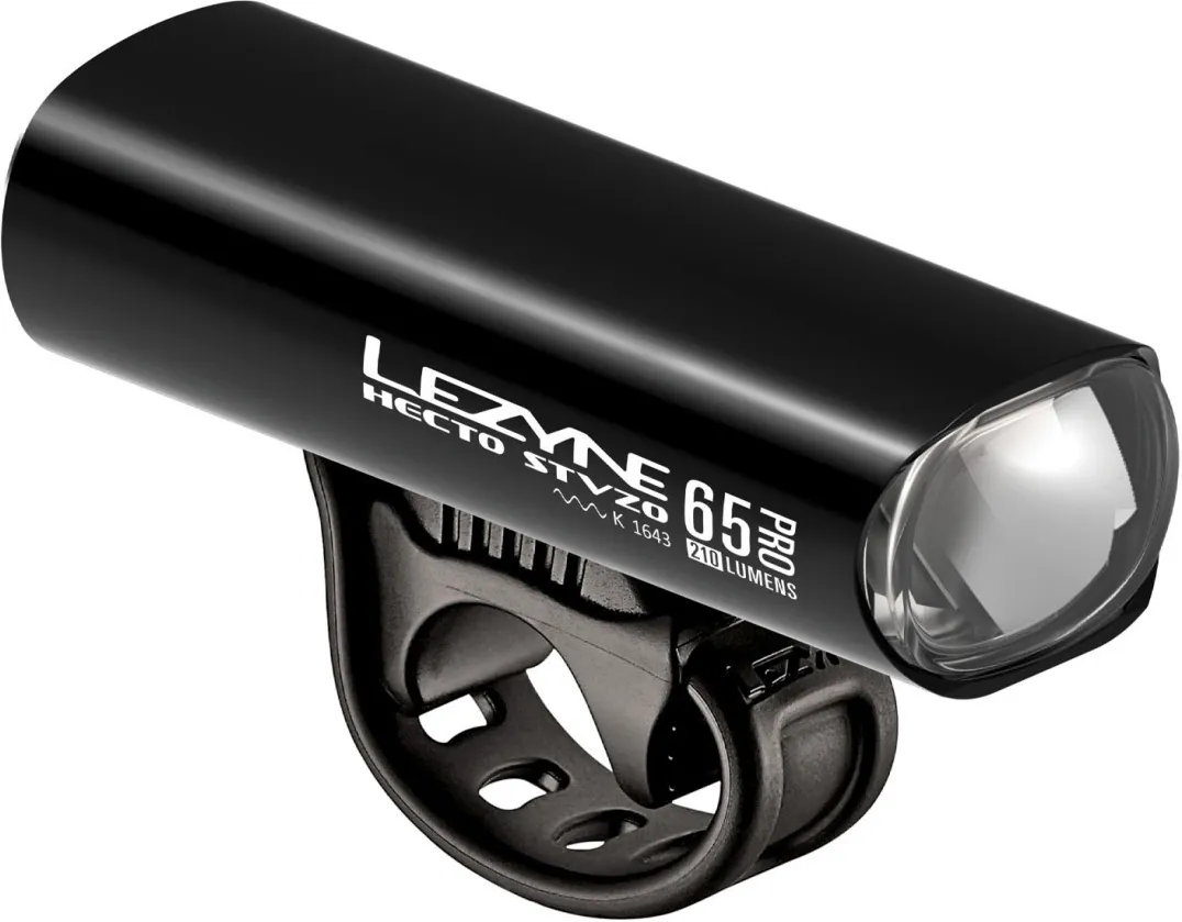 Lezyne Hecto Pro 65 + KTV StVZO Lyssett, Black, 200 Lysstyrker Lezyne Hecto Pro 65 + KTV StVZO Lyssett, Black, 200 Lysstyrker