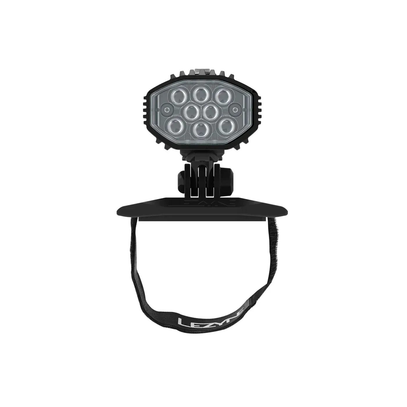 Lezyne Helmet Lite Drive 1200+ Hjelmlykt, Black, 1200 Lysstyrker