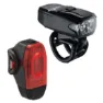 Lezyne Ktv Drive / Ktv Drive+ Sykkellyktesett, Black, 200 / 40 Lysstyrker