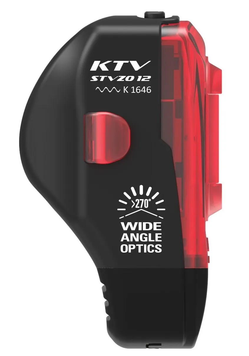 Lezyne KTV StVZO Baklys, Black, 11 Lysstyrker