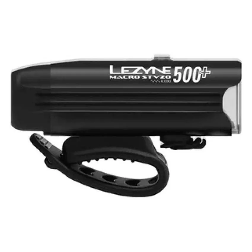 Lezyne Macro Drive 500+ Stvzo Frontlys, Black, 500 Lysstyrker Lezyne Macro Drive 500+ Stvzo Frontlys, Black, 500 Lysstyrker