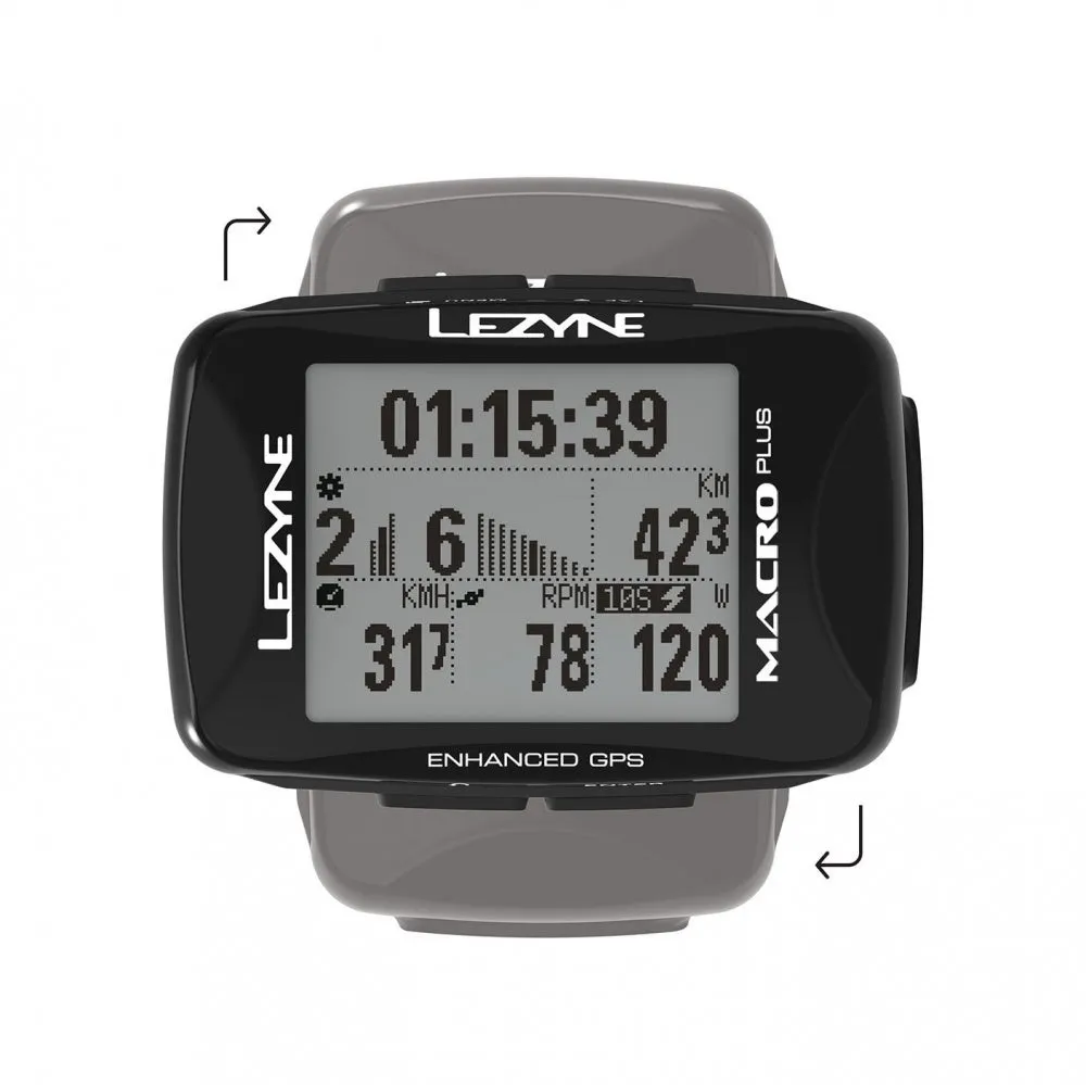Lezyne Macro Plus GPS, Sykkelcomputer
