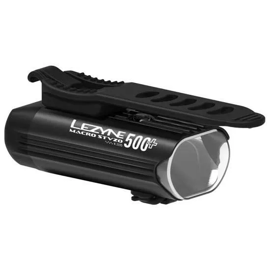 Lezyne Macro Stvzo 500+ Reverse Frontlys, Black, 500 Lysstyrker Lezyne Macro Stvzo 500+ Reverse Frontlys, Black, 500 Lysstyrker