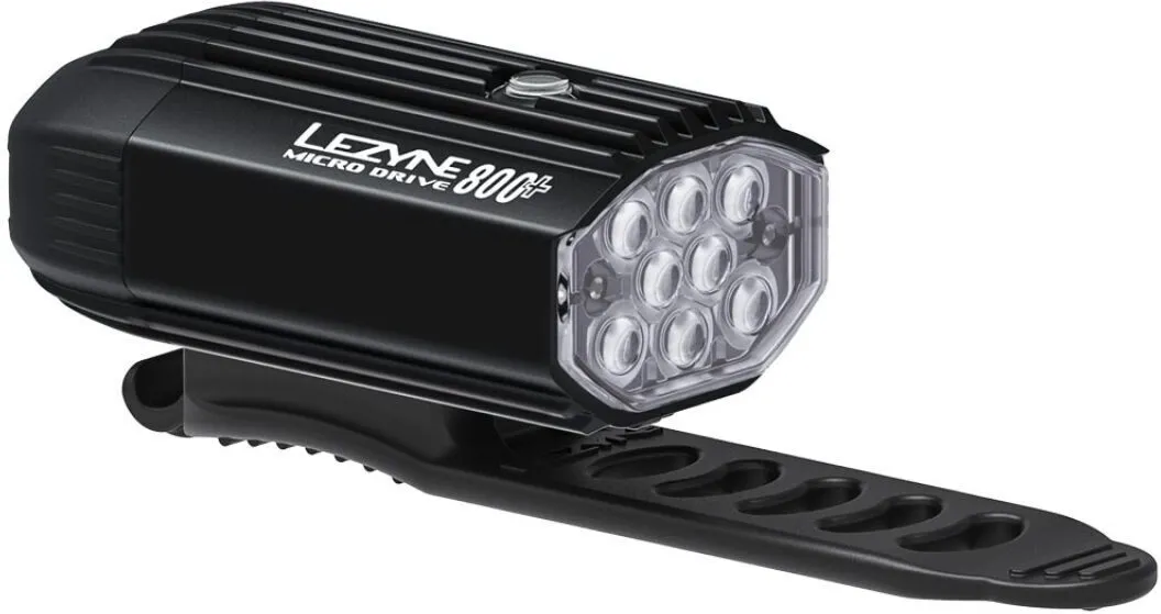 Lezyne Micro Drive 800+ Frontlys, Satin black, 800 Lysstyrker