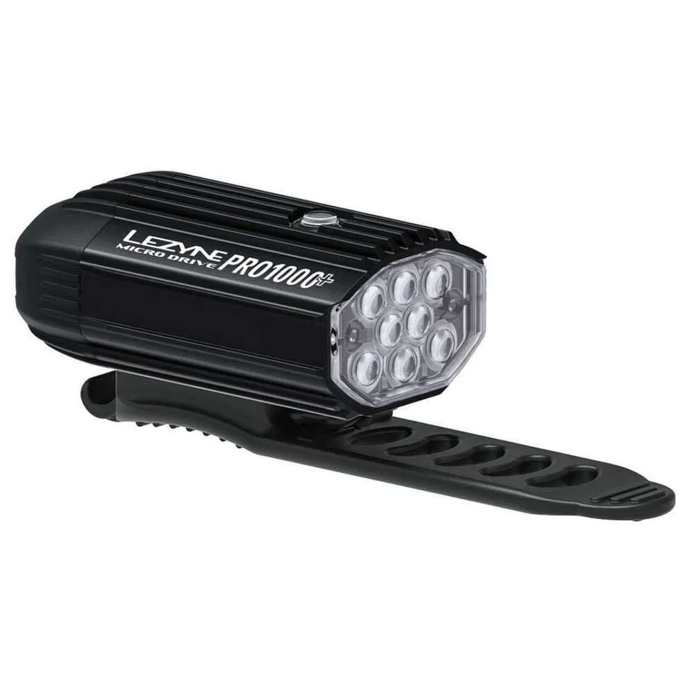 Lezyne Micro Drive Pro 1000+ Frontlys, Satin black, 1000 Lysstyrker Lezyne Micro Drive Pro 1000+ Frontlys, Satin black, 1000 Lysstyrker