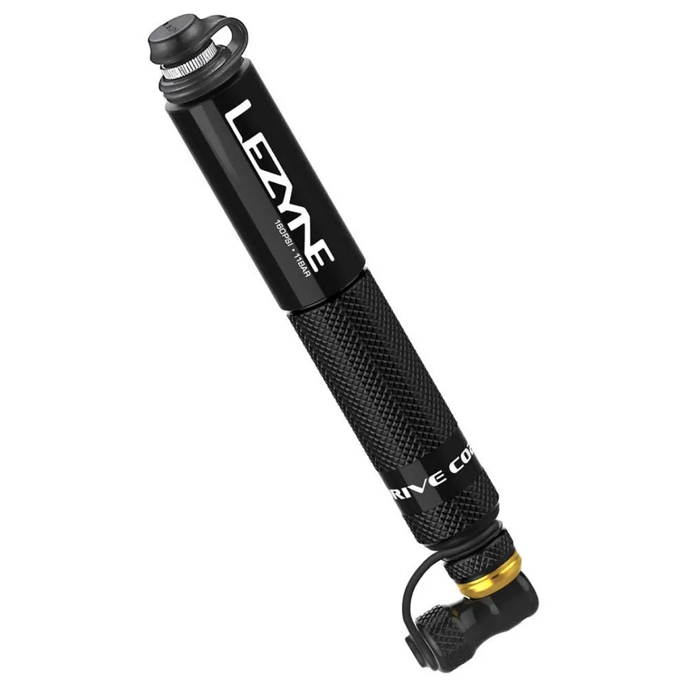 Lezyne Pocket Drive Co2 Mini Pumpe, Black / gold, One Size