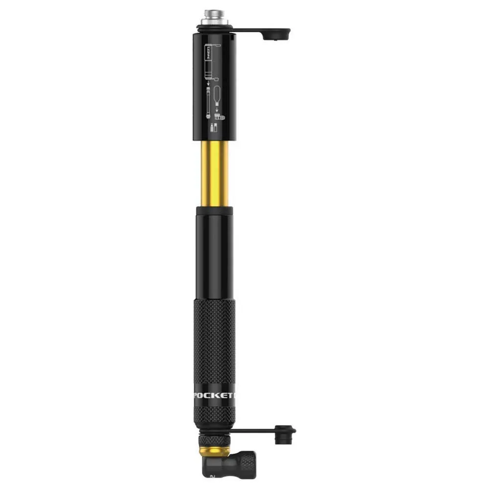 Lezyne Pocket Drive Co2 Mini Pumpe, Black / gold, One Size