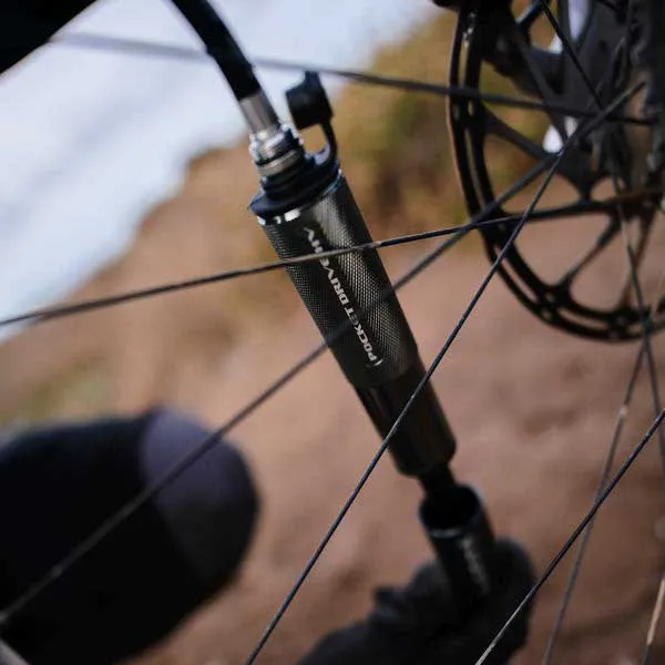 Lezyne Pocket Drive Hv Loaded Mini Pumpe, Black / silver, 160psi