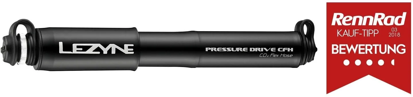 Lezyne Pressure Drive CFH Pumpe, Black, 180psi