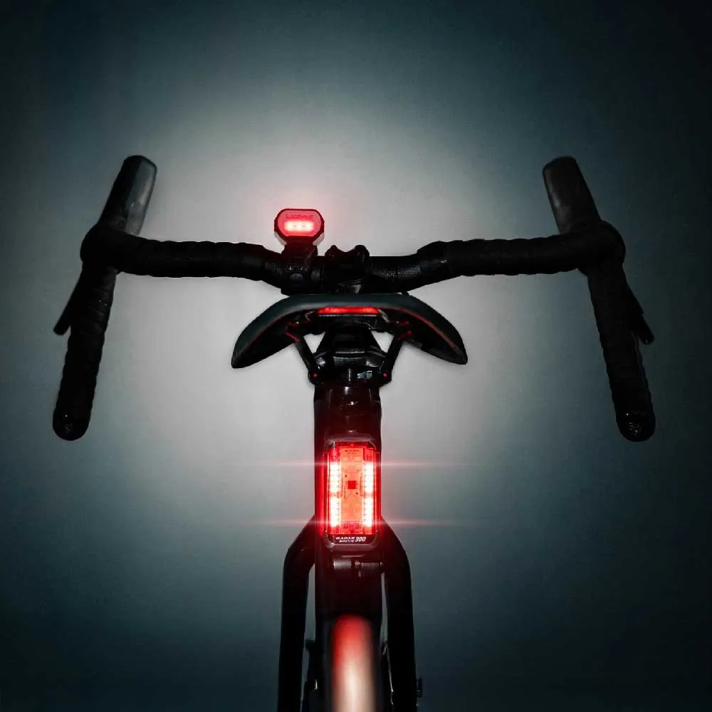 Lezyne Radar React Lyssett, Matte black, 1000/250 Lysstyrker