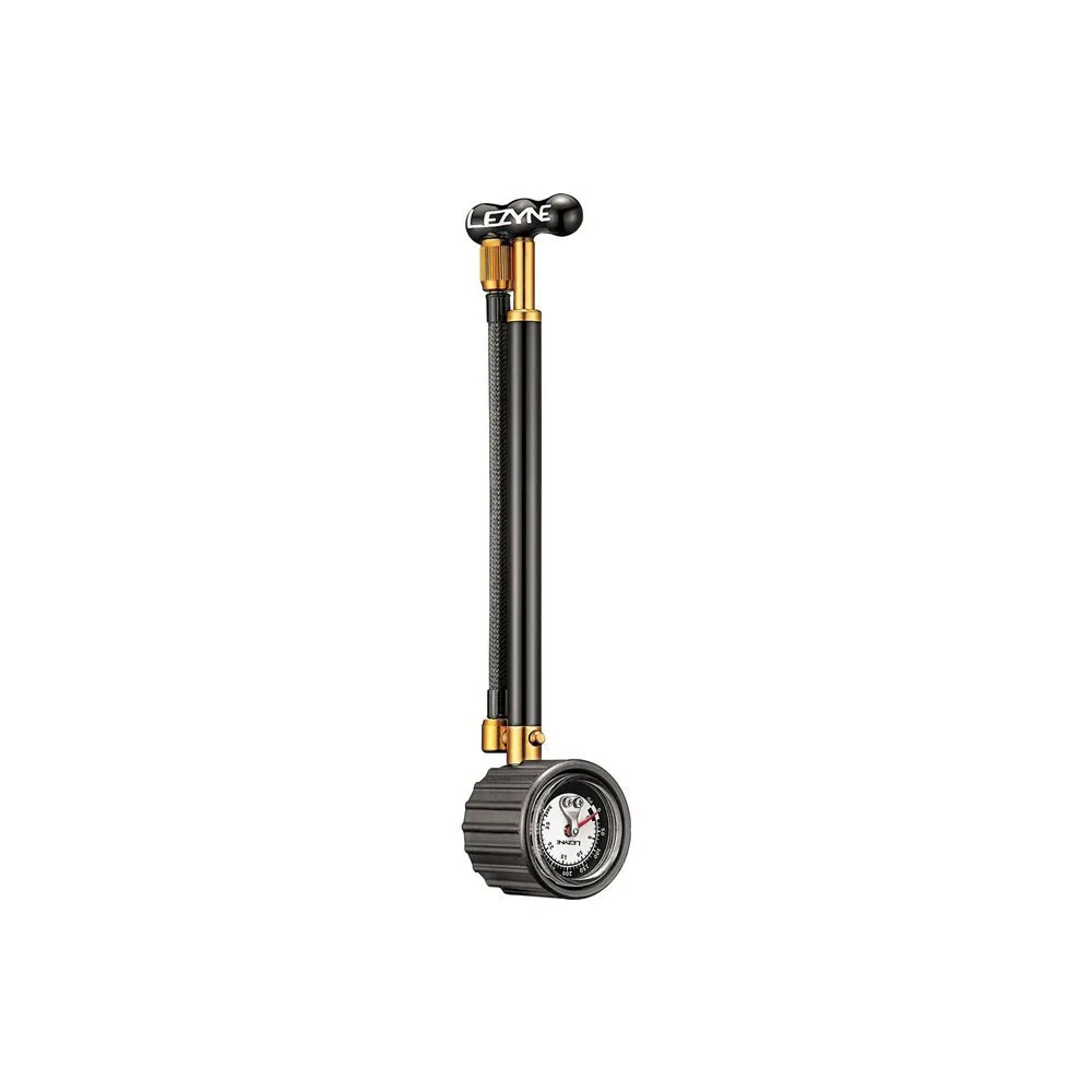 Lezyne Shock Drive Minipumpe, Black / gold, One Size