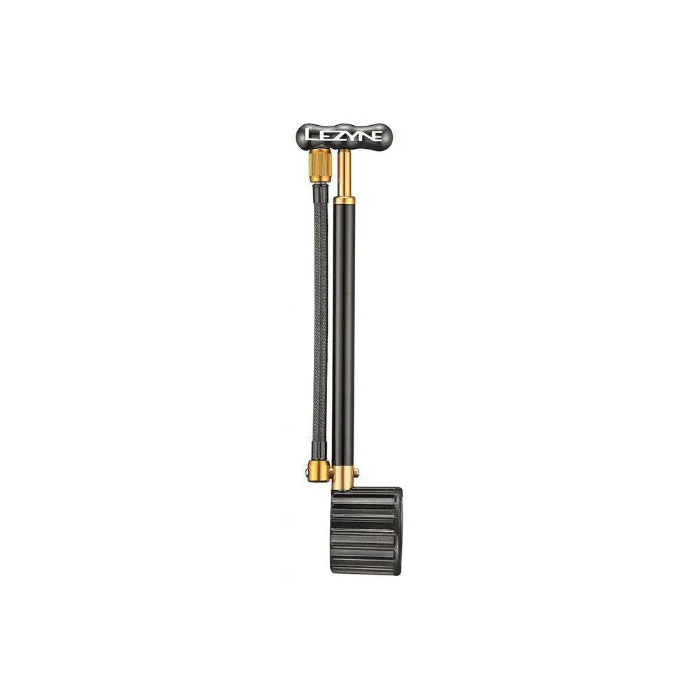 Lezyne Shock Drive Minipumpe, Black / gold, One Size