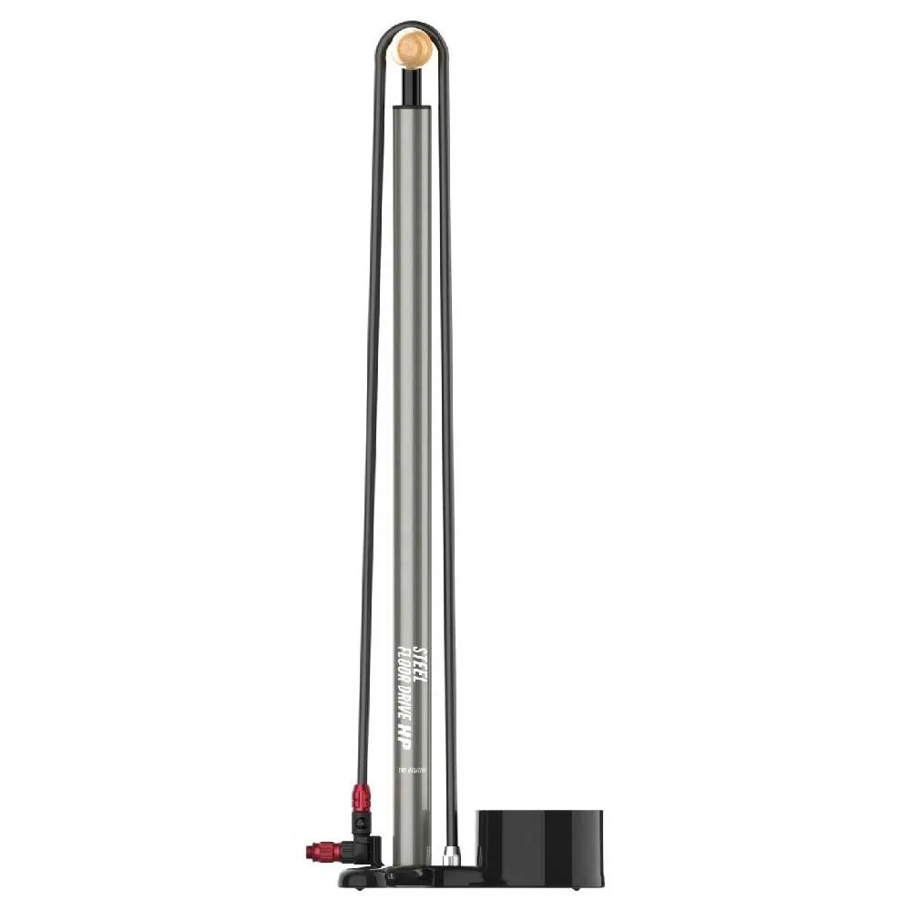 Lezyne Steel Floor Drive 3.5 Sykkelpumpe, Flat grey, 220psi