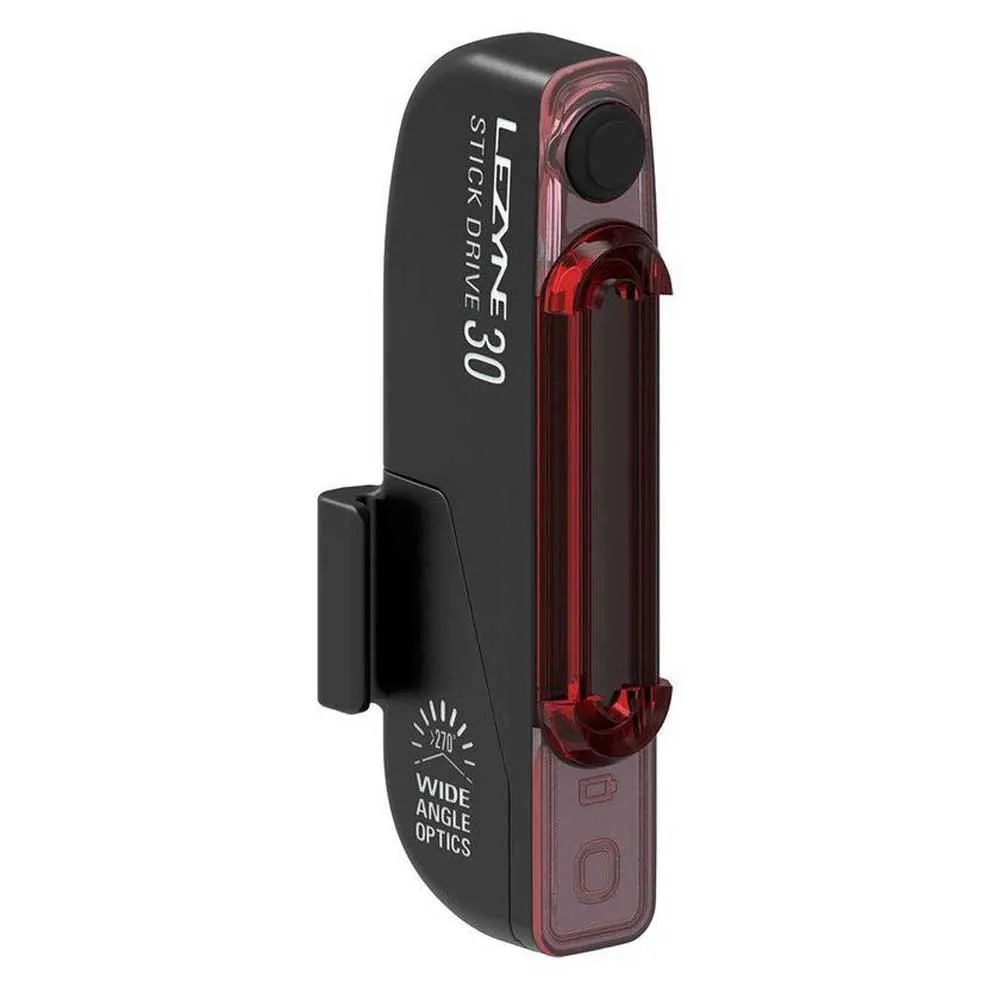 Lezyne Stick Drive Baklys, Black, 30 Lysstyrker