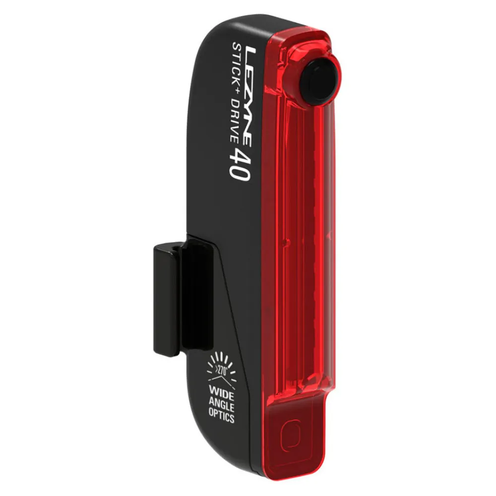 Lezyne Stick+ Stvzo Baklys, Black, 50 Lysstyrker Lezyne Stick+ Stvzo Baklys, Black, 50 Lysstyrker