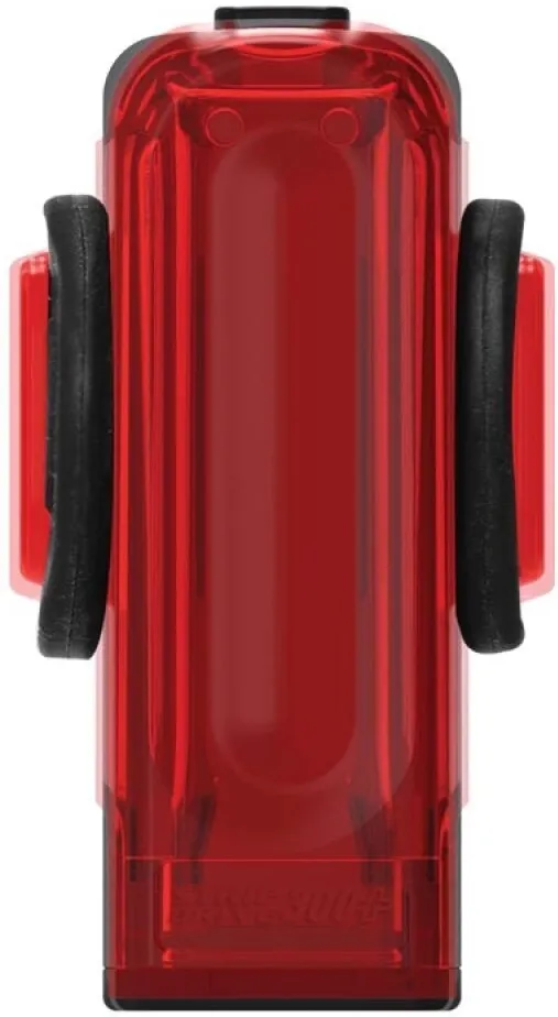 Lezyne Strip 300+ Baklys, Black / red, 300 Lysstyrker