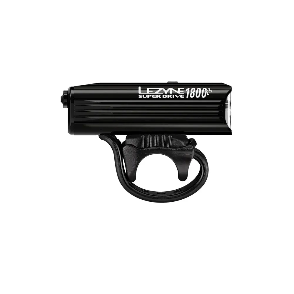Lezyne Super Drive 1800+ Frontlys, Black, 1800 Lysstyrker Lezyne Super Drive 1800+ Frontlys, Black, 1800 Lysstyrker
