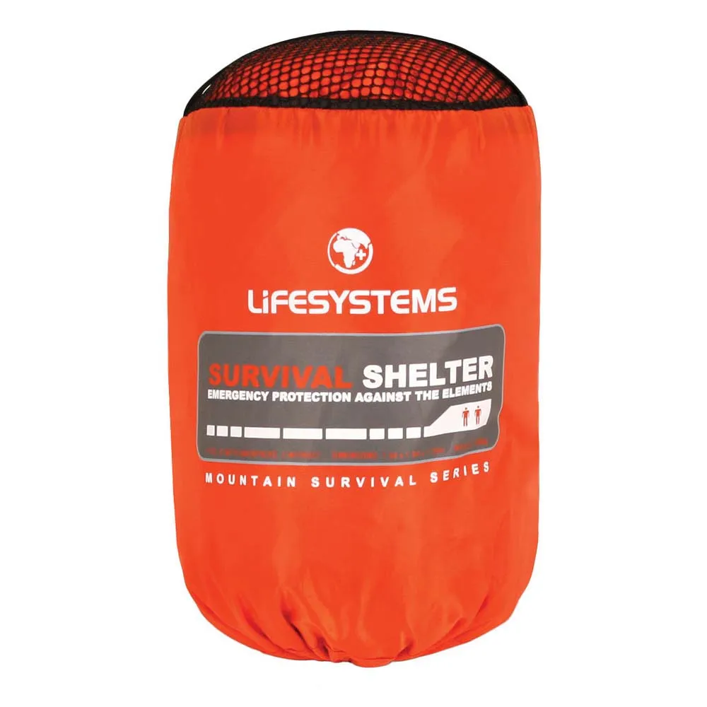 Lifesystems Survival Shelter 2 Presenning, Orange, One Size