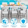 Lifetime 92125 Sammenleggbar Stol I Aluminium unisex, White / grey, 47 x 50 x 84.5cm