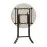Lifetime Cocktail Folding Bord, White / grey, 110 x 84cm