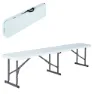 Lifetime Sammenleggbar Benk Til Camping 183x29x42 Cm, White, One Size