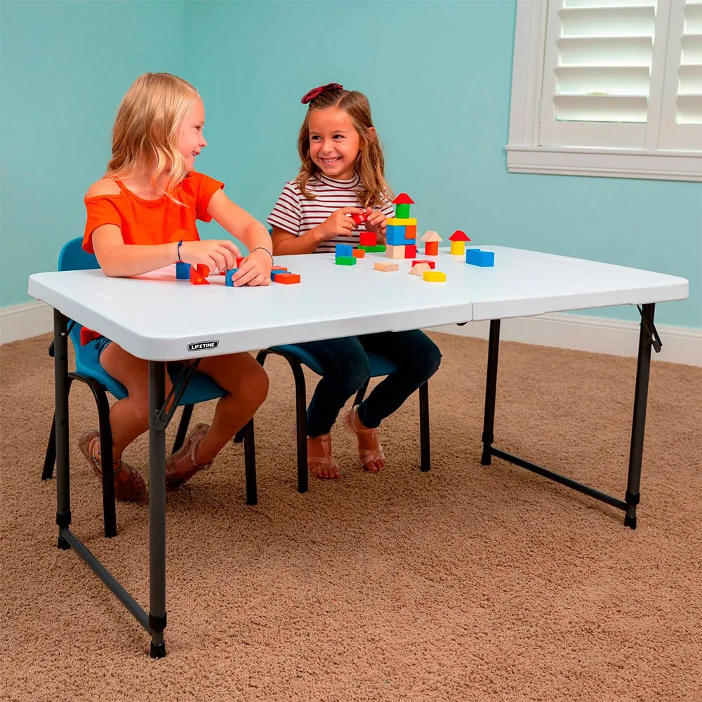 Lifetime Ultra-resistant Folding 122x61x Uv100 56-91.5 Cm Bord Refurbished, White, One Size Lifetime Ultra-resistant Folding 122x61x Uv100 56-91.5 Cm Bord Refurbished, White, One Size