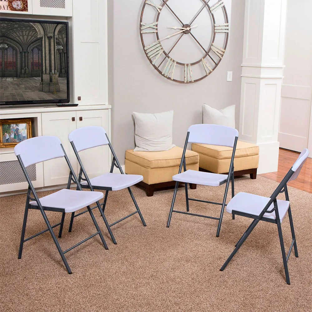 Lifetime Ultra-resistant Folding Uv100 47x48x84.5 Cm Stol, White, One Size