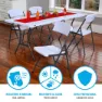 Lifetime Ultra-resistant Folding Uv100 47x48x84.5 Cm Stol, White, One Size