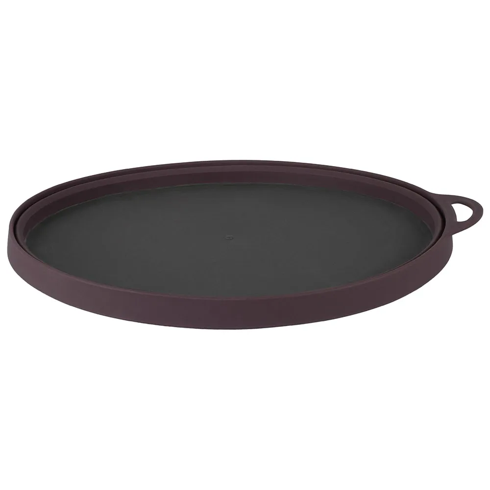 Lifeventure Silicone Ellipse Tallerken, Purple, One Size
