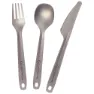 Lifeventure Titan Superlett Bestikksett, Titanium, One Size