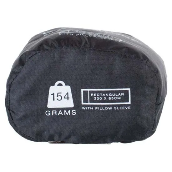 Lifeventure Ultimate Silk Rektangulær Liner, Black