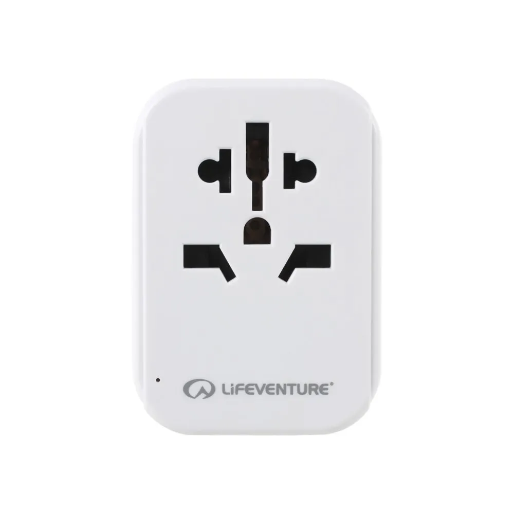 Lifeventure Verdensadapter Til Amerikansk Kontakt Med Usb, One size