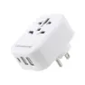 Lifeventure Verdensadapter Til Amerikansk Kontakt Med Usb, One size