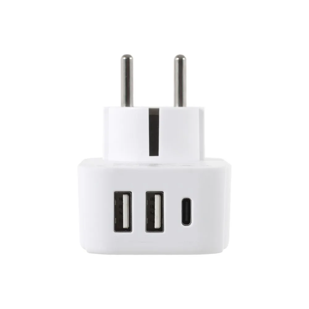 Lifeventure Verdensadapter Til Europeisk Støpsel Med Usb, One size