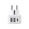 Lifeventure Verdensadapter Til Europeisk Støpsel Med Usb, One size