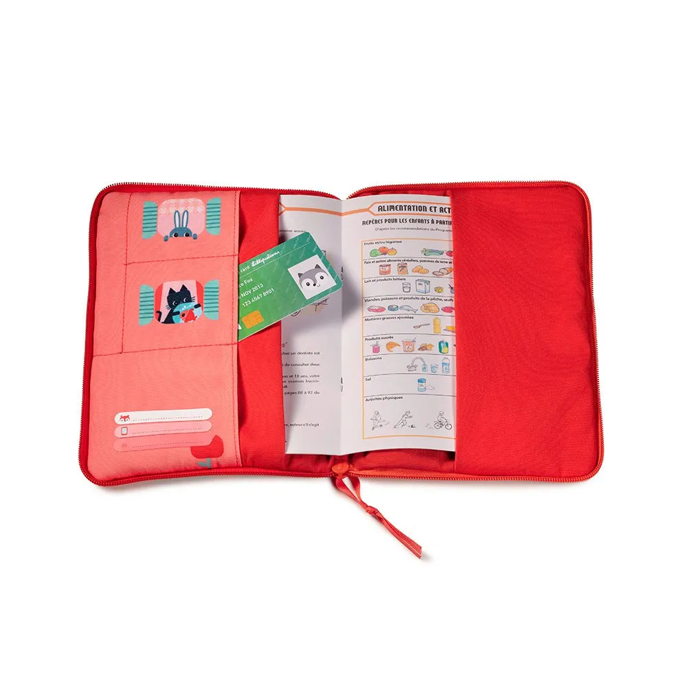 Lilliputiens Bosque Health Lommebok, Red, One Size