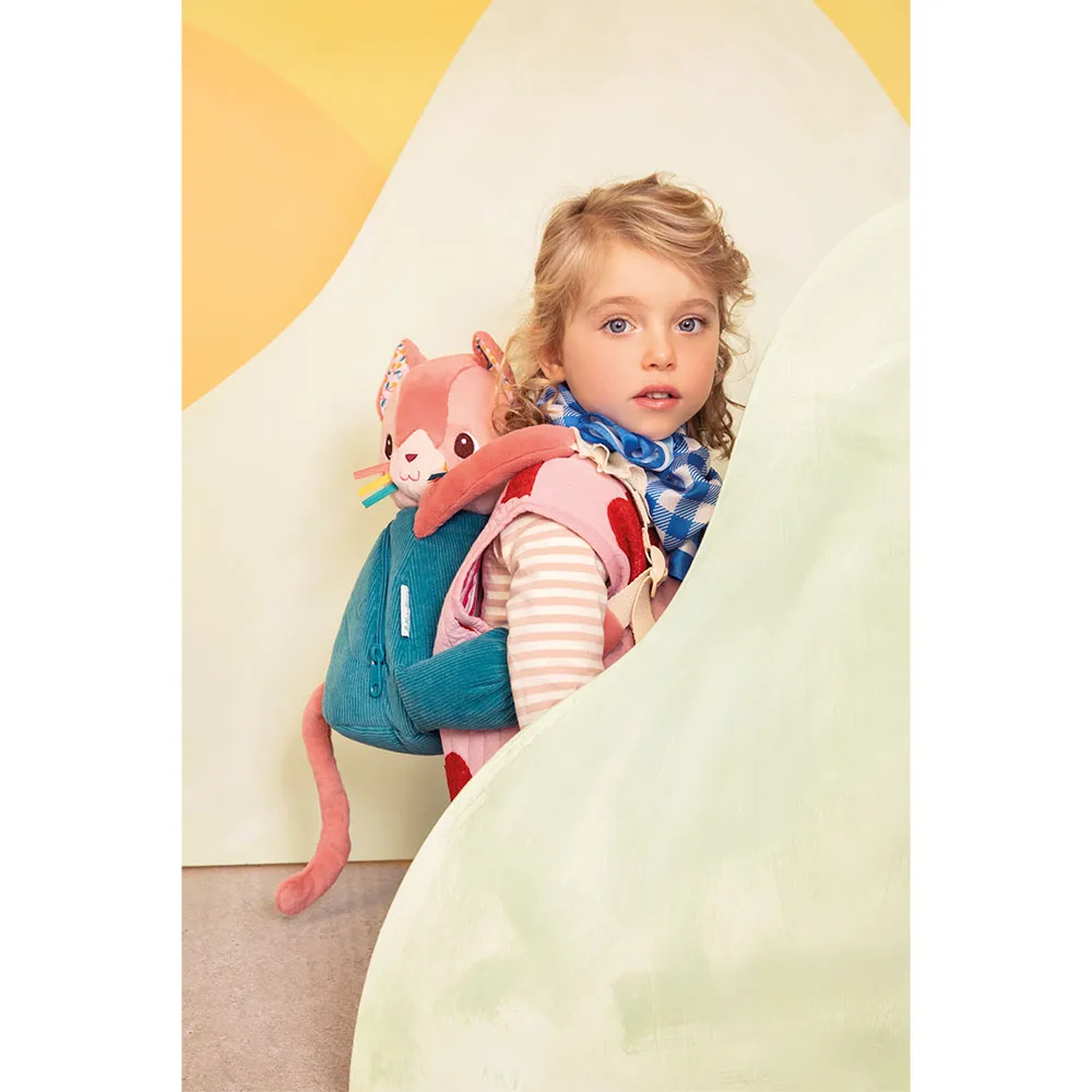 Lilliputiens Jeanne Katten Myk Ryggsekk, Multicolor