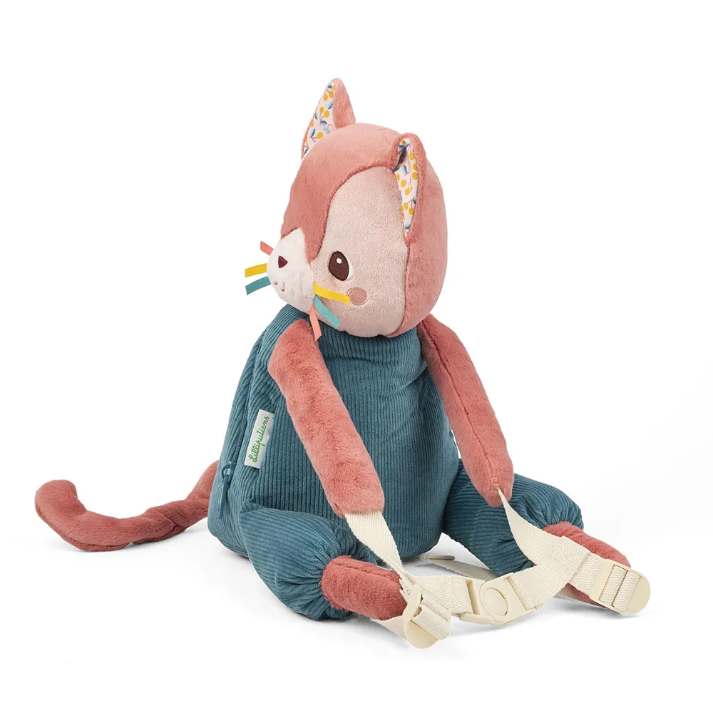 Lilliputiens Jeanne Katten Myk Ryggsekk, Multicolor