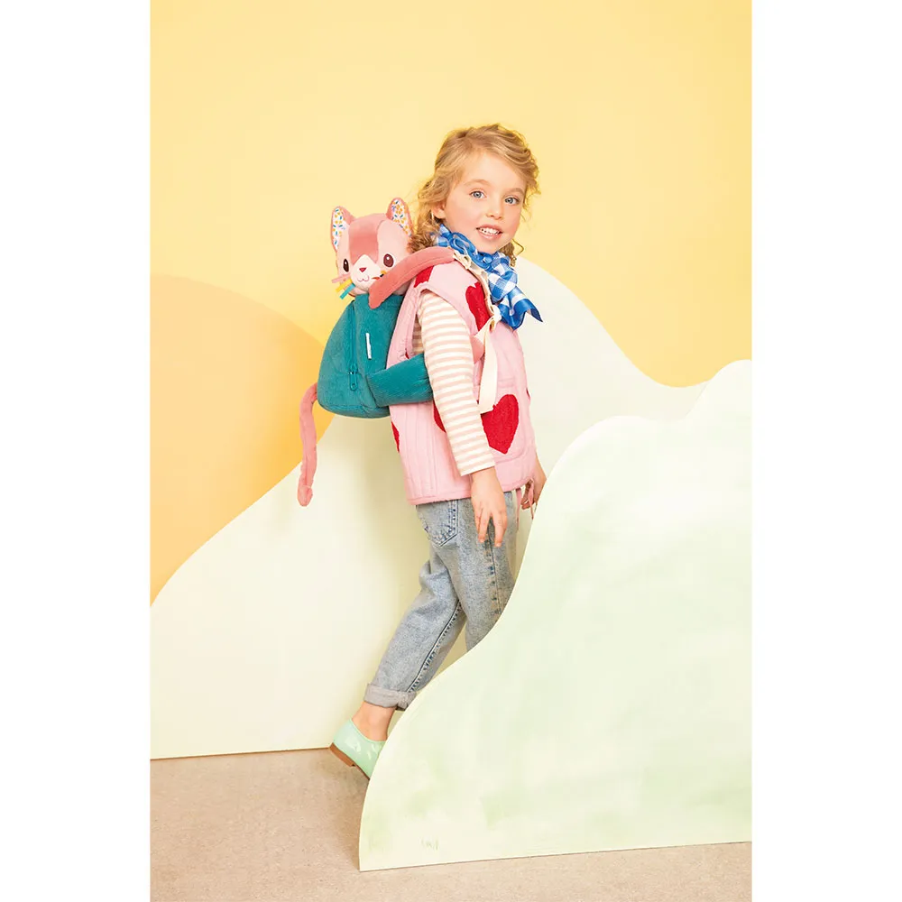 Lilliputiens Jeanne Katten Myk Ryggsekk, Multicolor