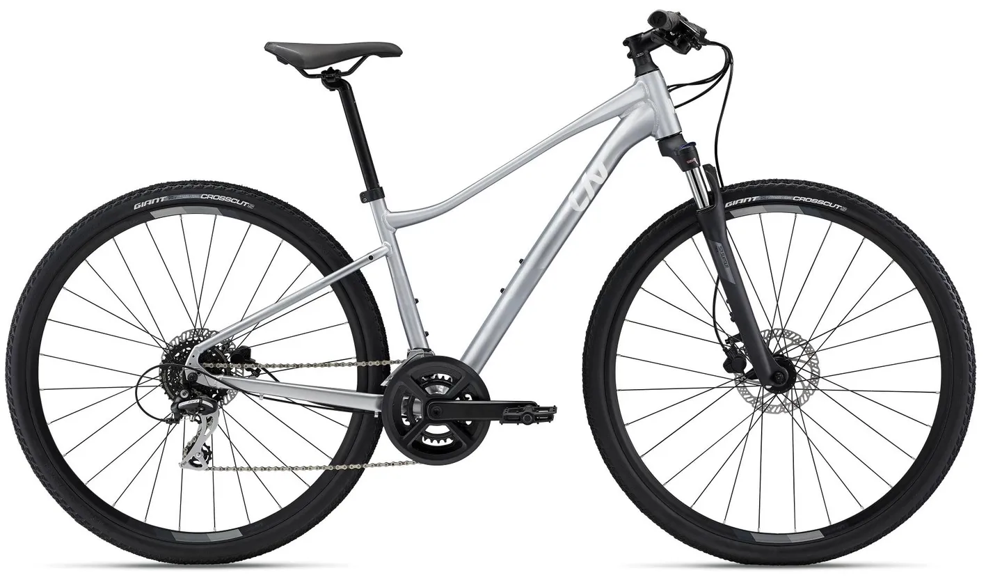 Liv Rove 3 Disc Hybridsykkel, Sølv, L Liv Rove 3 Disc Hybridsykkel, Sølv, L