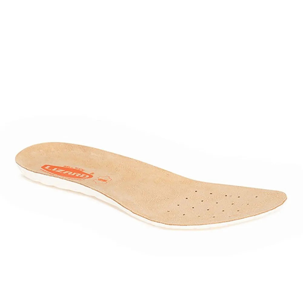 Lizard Leather Innleggssåler, Beige