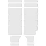 Lizard Skins Cbpds400 Gaffelbeskyttelsesklistremerker, Clear, One Size