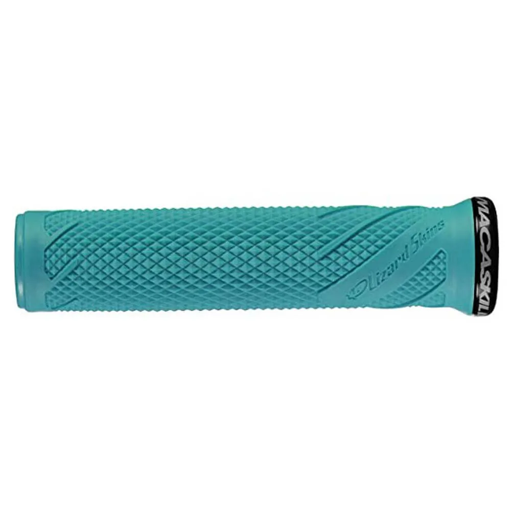 Lizard Skins Danny Macaskill Lock-on Håndtak, Clear blue, 136mm