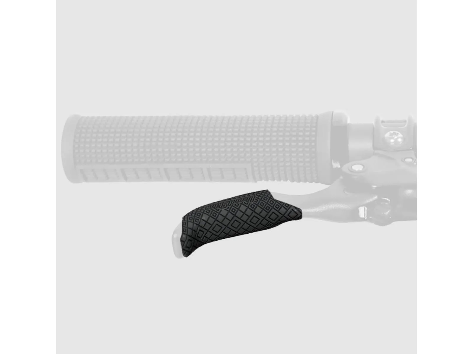 Lizard Skins DSP Lever Grip 0,5mm 2 sett, Grå/rød/svart