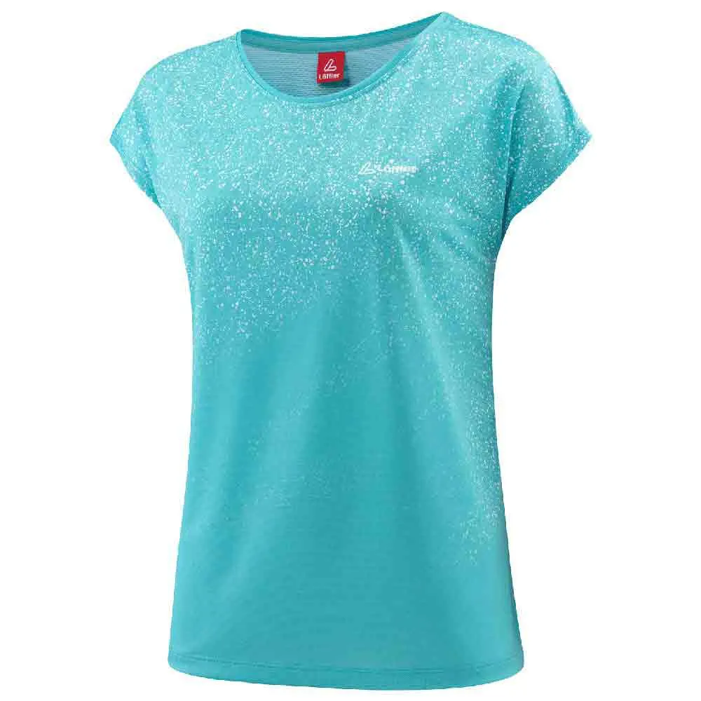 Löffler Finestone Kortarmet T-skjorte, Aquamarine