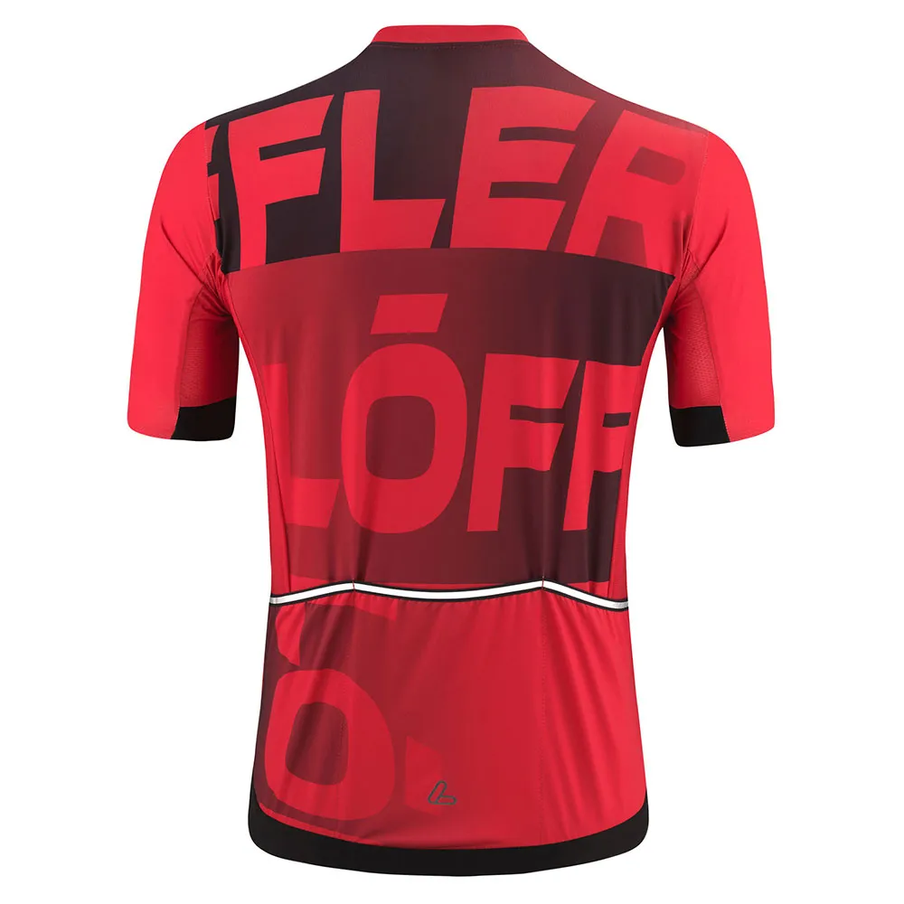 Löffler Full Zip Signature Mid Kort Ermet Trøye, Red