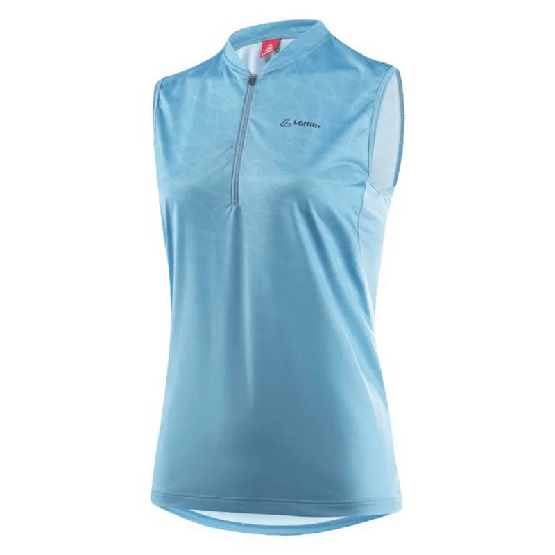 Löffler Half Zip Cutina Ermeløs Sykkeltrøye, Blue bay, XL Löffler Half Zip Cutina Ermeløs Sykkeltrøye, Blue bay, XL