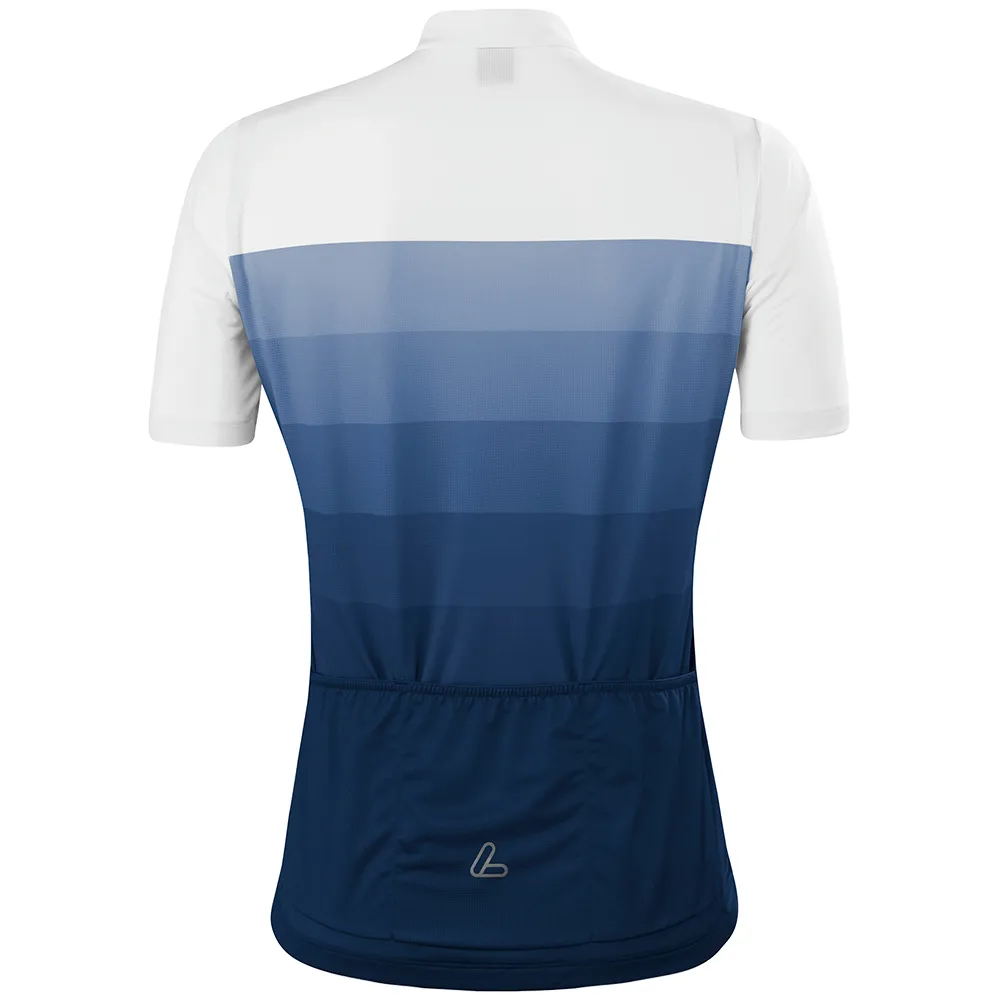 Löffler Half Zip Rainbow Mid Kort Ermet Trøye, Dark blue