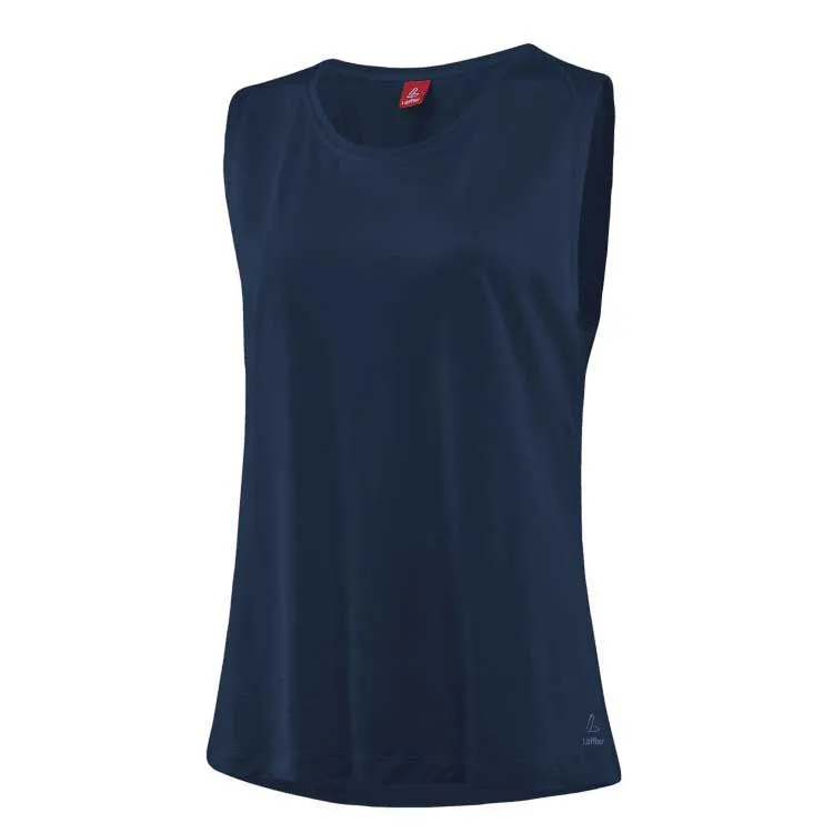 Löffler Loose Merino-tencel Ermeløs T-skjorte