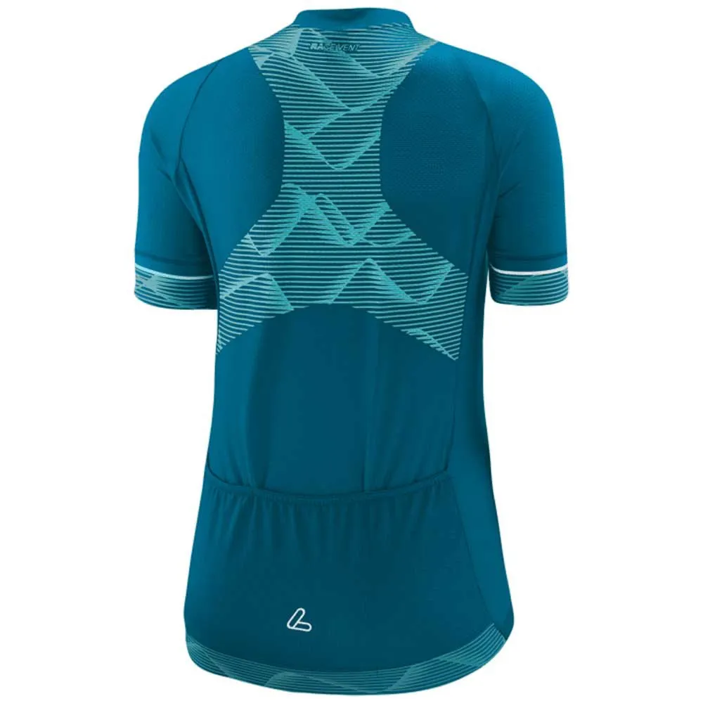 Löffler Vent Kort Ermet Trøye, Blue coral, XL Löffler Vent Kort Ermet Trøye, Blue coral, XL